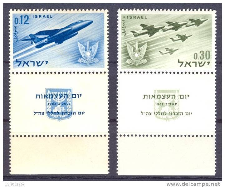 Israel - 1962, Michel/Philex No. : 254-255,  - MNH - *** - Full Tab - Neufs (avec Tabs)