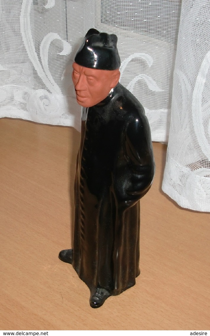 DON CAMILLO FERNANDEL Porzellan Flasche mit abnehmbaren Kopf, Hammer Rarität, Höhe ca. 30 cm ...