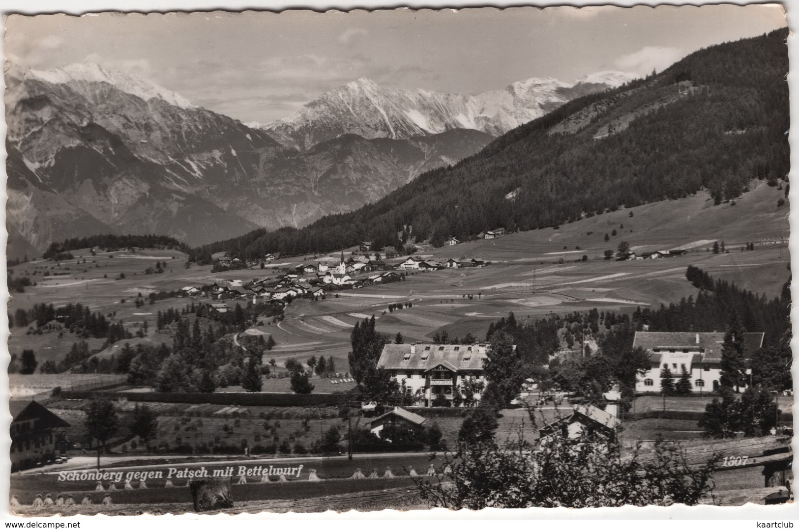 Schönberg Gegen Patsch Mit Bettelwurf - (1955) - Neustift Im Stubaital