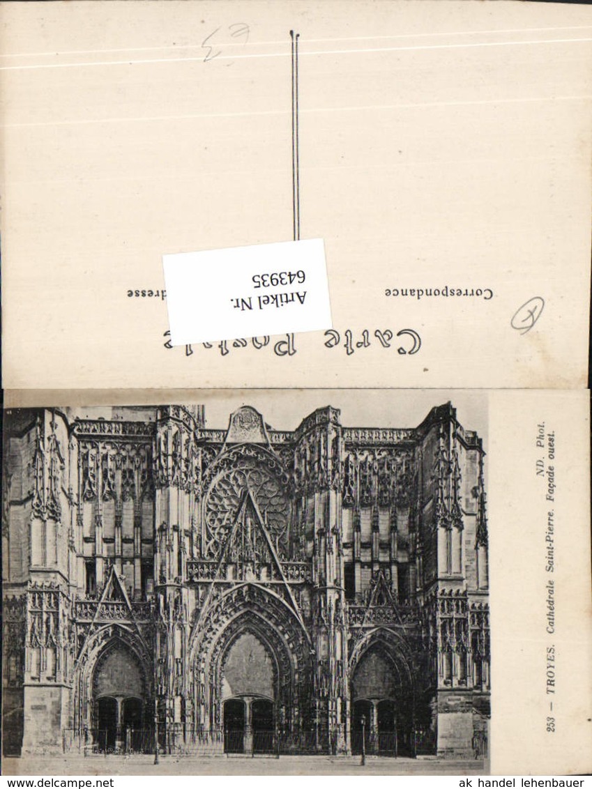 643935,Troyes Aube Cathedrale Saint Pierre - Sonstige & Ohne Zuordnung