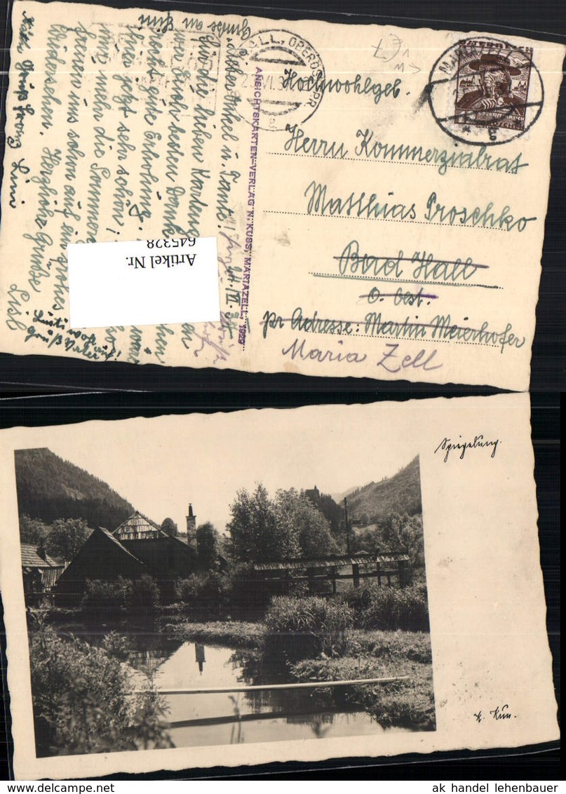 645328,Foto-AK Fotokunst N. Kuss Mariazell Teich Spiegelung Gr&uuml;nau - Sonstige & Ohne Zuordnung