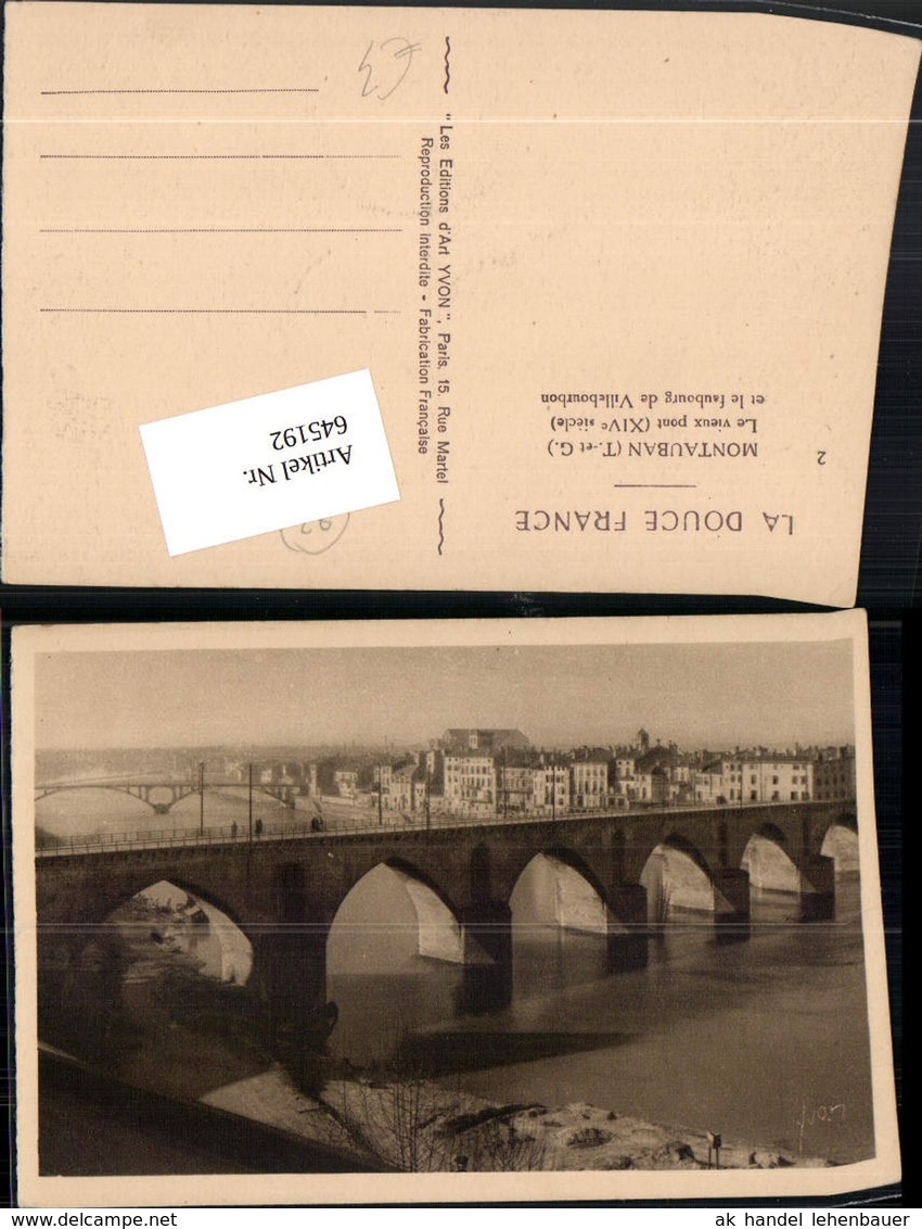 645192,Br&uuml;cke Montauban Le Vieux Pont - Brücken