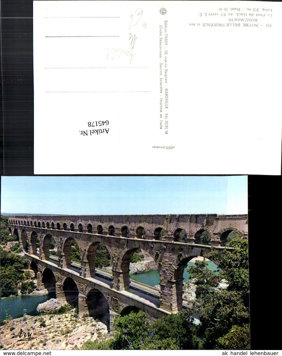 645178,Br&uuml;cke Notre Belle Provence Le Pont Du Gard Viadukt - Brücken