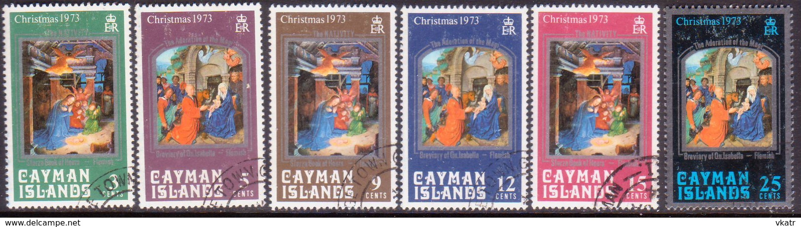 Cayman Islands 1973 SG #329-34 Compl.set Used Christmas - Iles Caïmans
