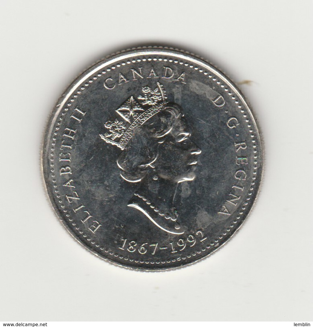 25 CENTS 1992 PROVINCE DU MANITOBA - Canada