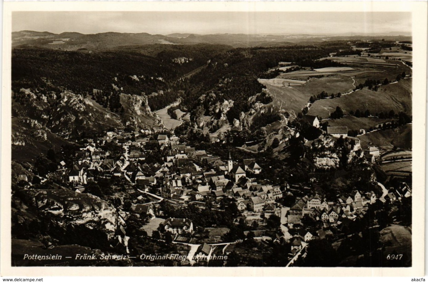 CPA AK Pottenstein - Original Fliegeraufnahme GERMANY (918672) - Pottenstein