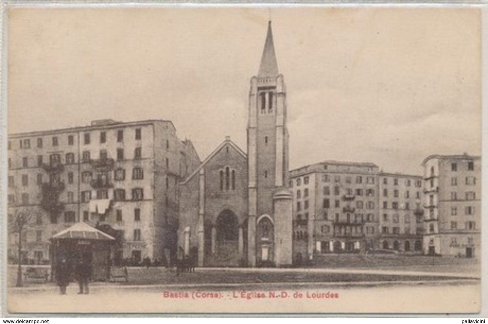 Cpa Corse Bastia L'Eglise N-D De Lourdes - Bastia