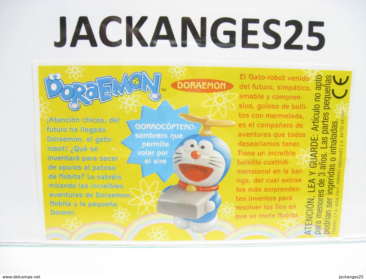 KINDER  2004 DORAEMON N° 8 ITALIE + BPZ - Families