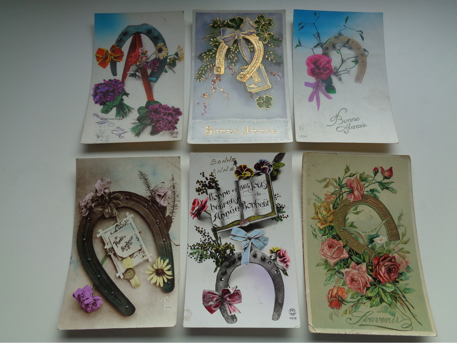Beau Lot De 60 Cartes Postales De Fantaisie Fer à Cheval    Mooi Lot Van 60 Postkaarten Fantasie Hoefijzer  - 60 Scans - 5 - 99 Karten