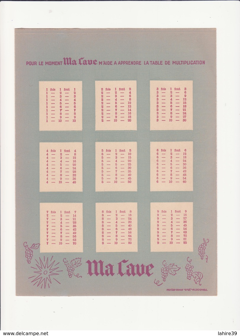 Buvard Et Protège Cahier Pour Le Vin "Ma Cave" - V