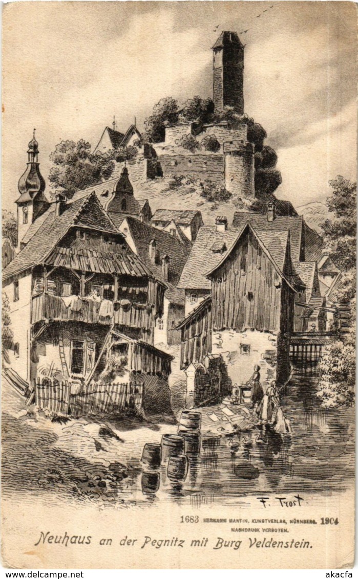 CPA AK Neuhaus A. D. Pegnitz - Burg Veldenstein GERMANY (918952) - Pegnitz
