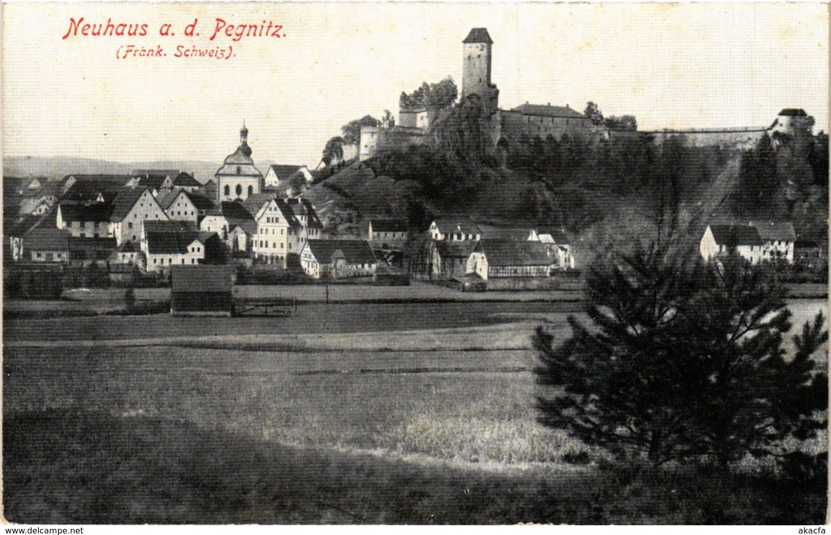 CPA AK Neuhaus A. D. Pegnitz - Burg Veldenstein - Totalansicht GERMANY (918969) - Pegnitz