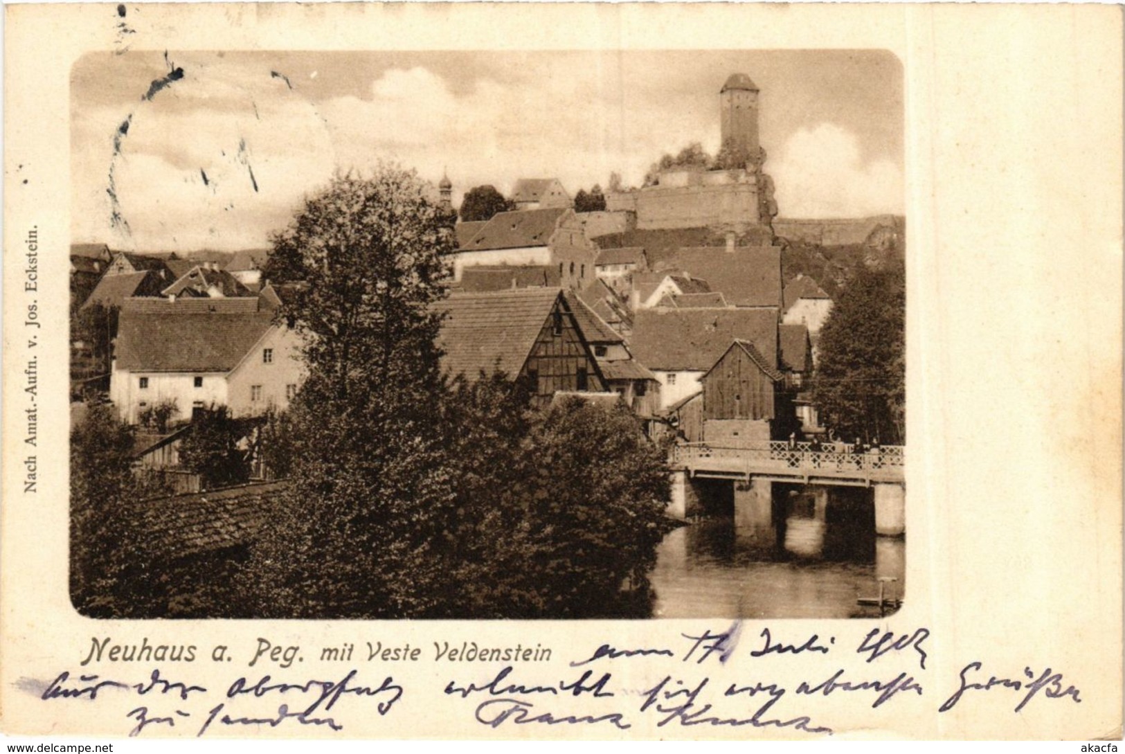 CPA AK Neuhaus A. D. Pegnitz - Veste Veldenstein - Panorama GERMANY (918998) - Pegnitz