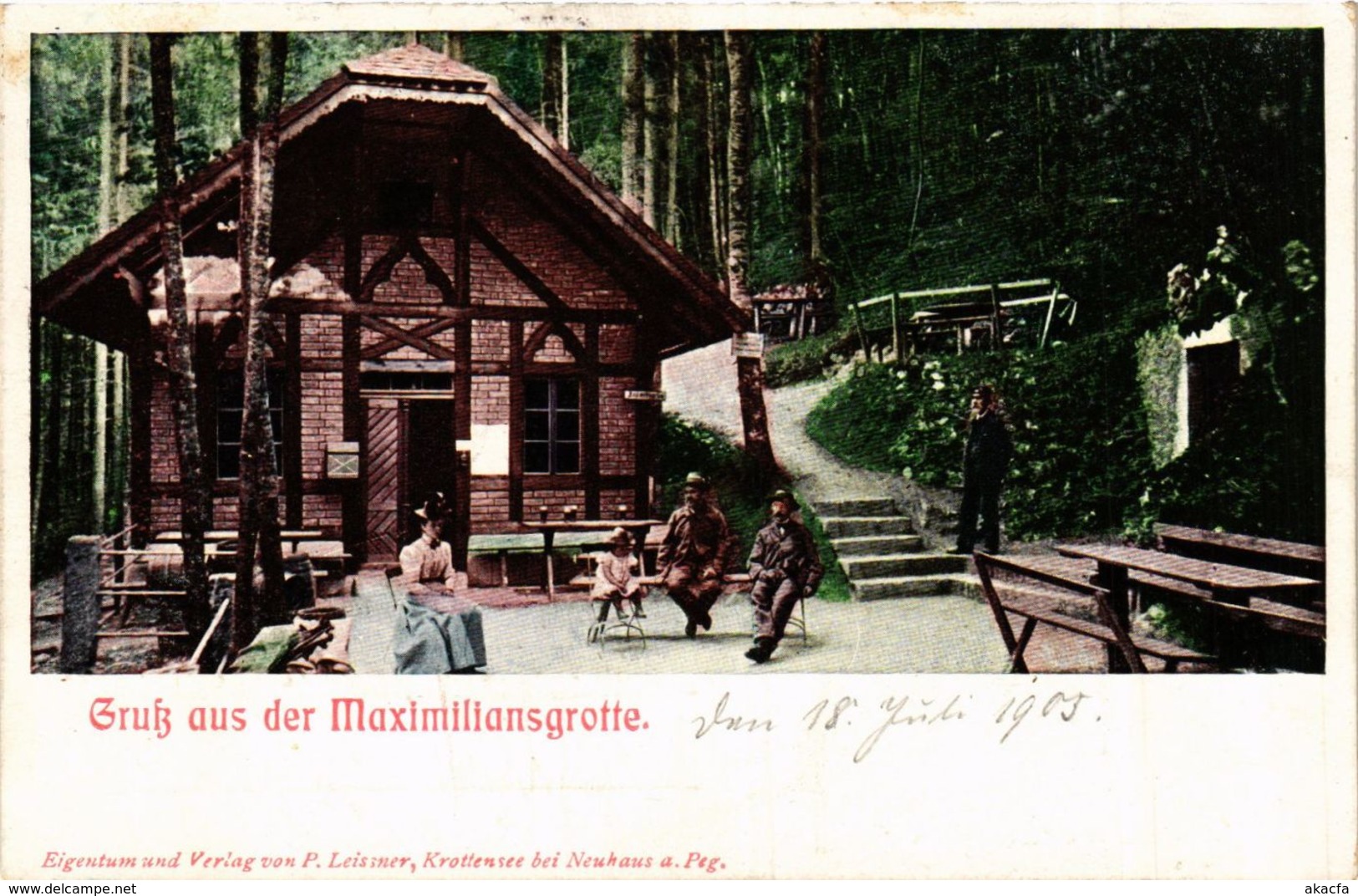 CPA AK Neuhaus A. D. Pegnitz - Maximiliansgrotte - Scene GERMANY (919005) - Pegnitz