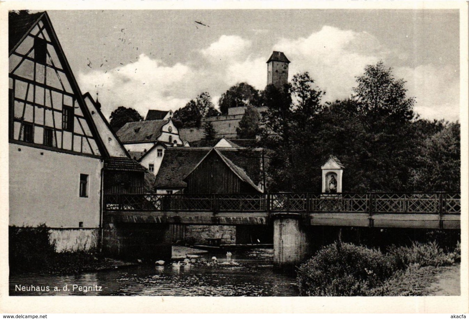 CPA AK Neuhaus A. D. Pegnitz - Town Scene - Brucke GERMANY (919012) - Pegnitz