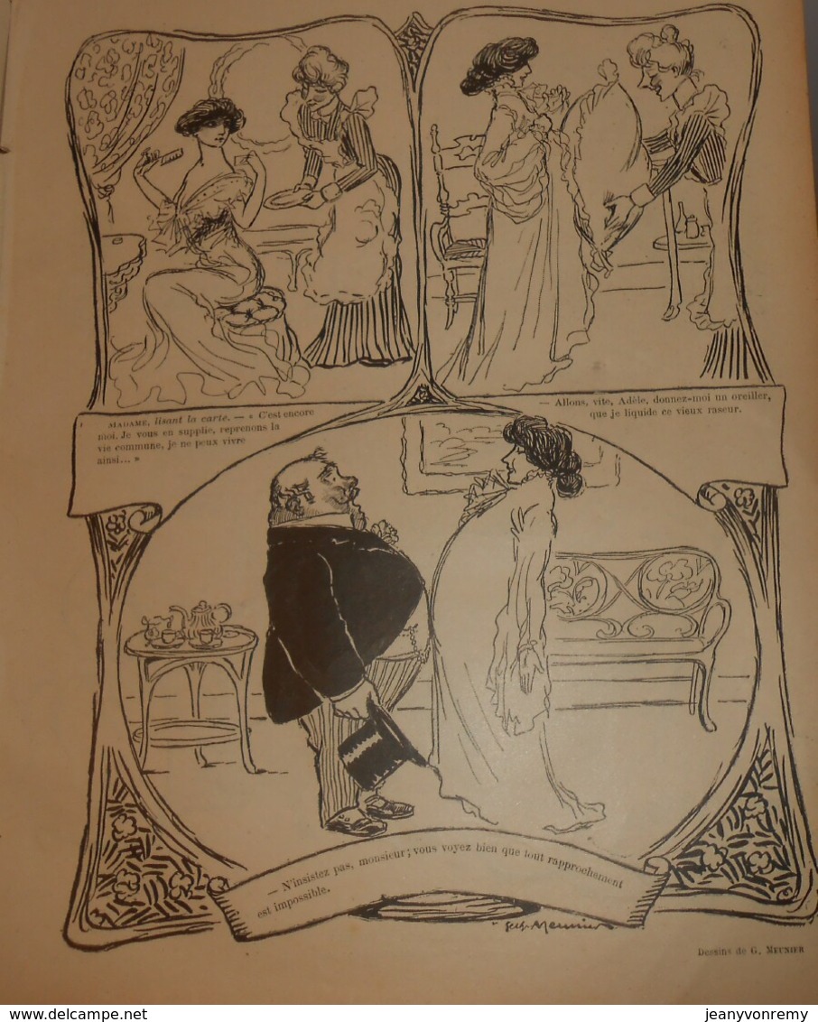 Le Rire. N° 8. 28 Mars 1903. Dessinateurs: C. Léandre, Burret, Charly, Meunier, Barcet, Métivet, Roubille.....