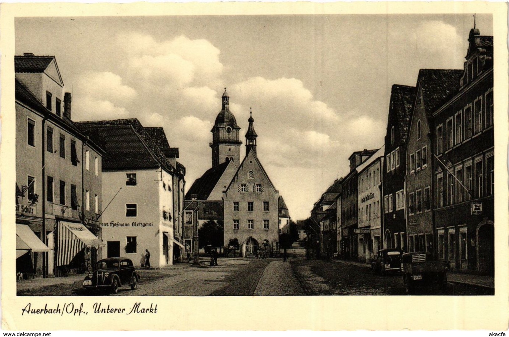 CPA AK Auerbach - Unterer Markt GERMANY (919107) - Auerbach