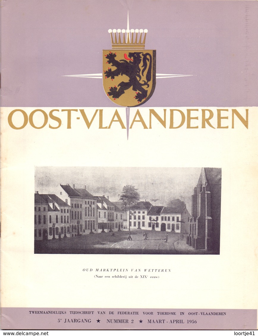 Brochure  Toerisme Tijdschrift - Oost Vlaanderen - Artikels Oa Scaldis, Wetteren, Lokeren, Melsele - 1956 - Dépliants Touristiques