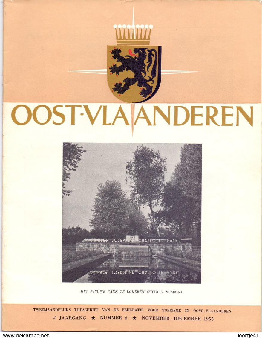 Brochure  Toerisme Tijdschrift - Oost Vlaanderen - Artikels Oa Lokeren, Kruibeke, Gent, Juul Keppens  - 1955 - Dépliants Touristiques