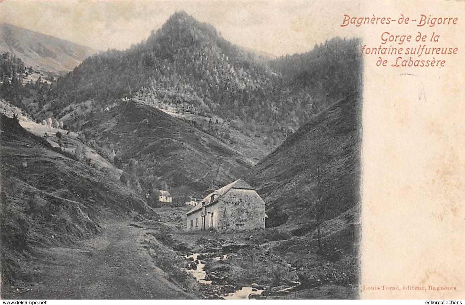 Labassère              65      Gorge De La Fontaine Sulfureuse    (légèrement Décollée Voir Scan) - Autres & Non Classés