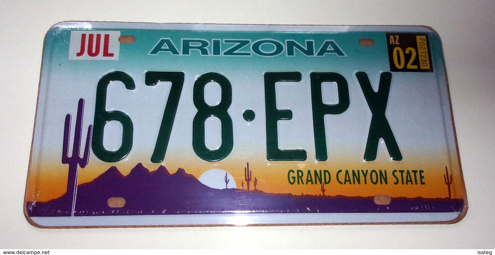 Plaque En Metal Arizona - 678 Epx -Grand Canyon State - Plaques En Tôle (après 1960)
