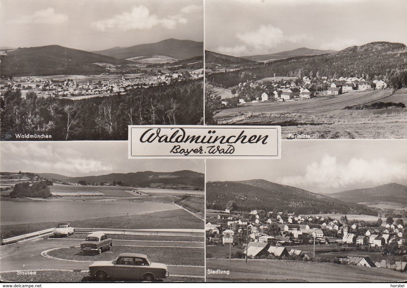 D-93449 Waldmünchen - Alte Ansichten - Siedlung - Parkplatz - Cars - DKW - Ford - Nice Stamp - Cham