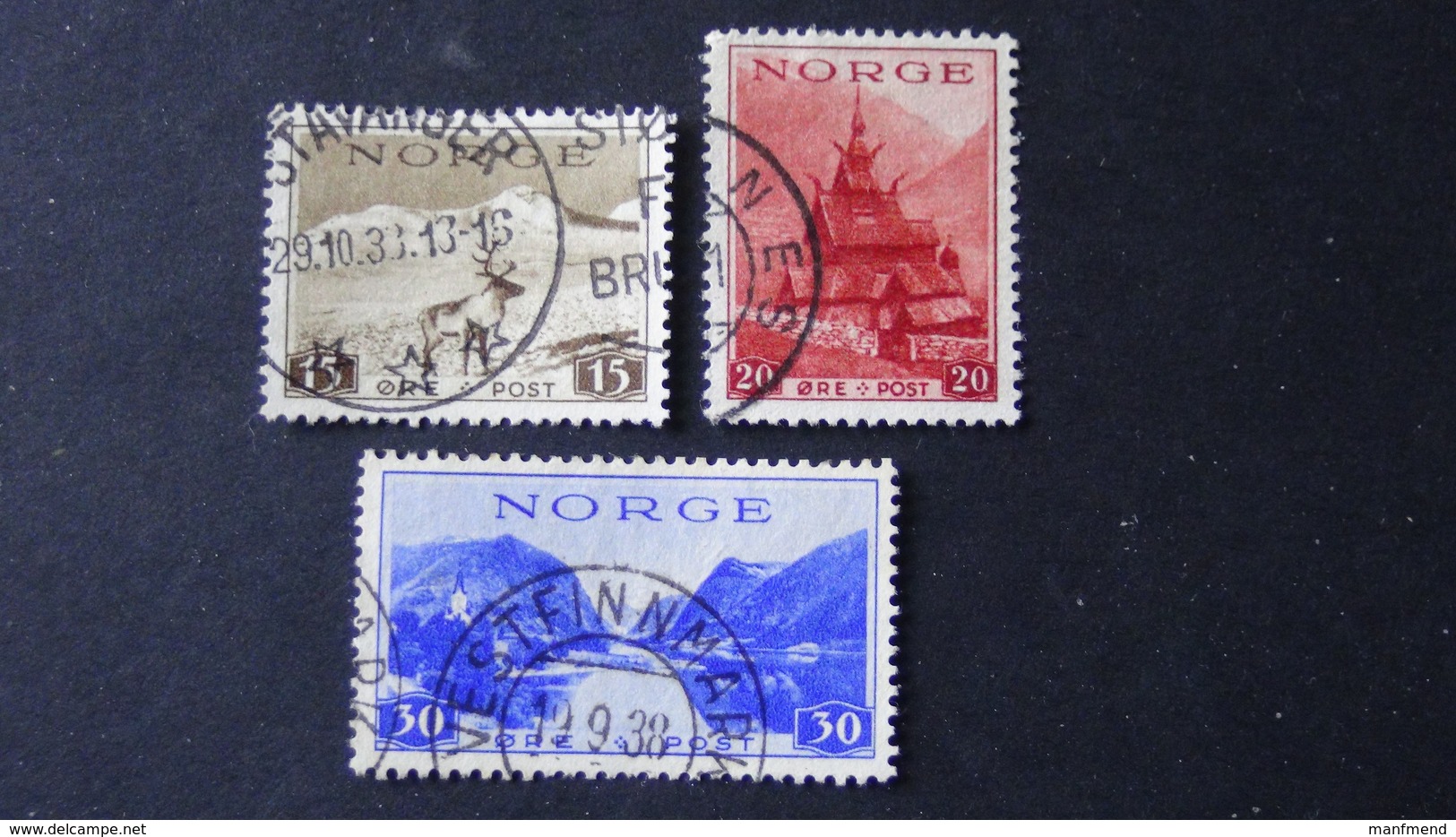 Norway - 1938 - Mi:NO 195, Sn:NO 181, Yt:NO 187 O - Look Scan - Gebruikt