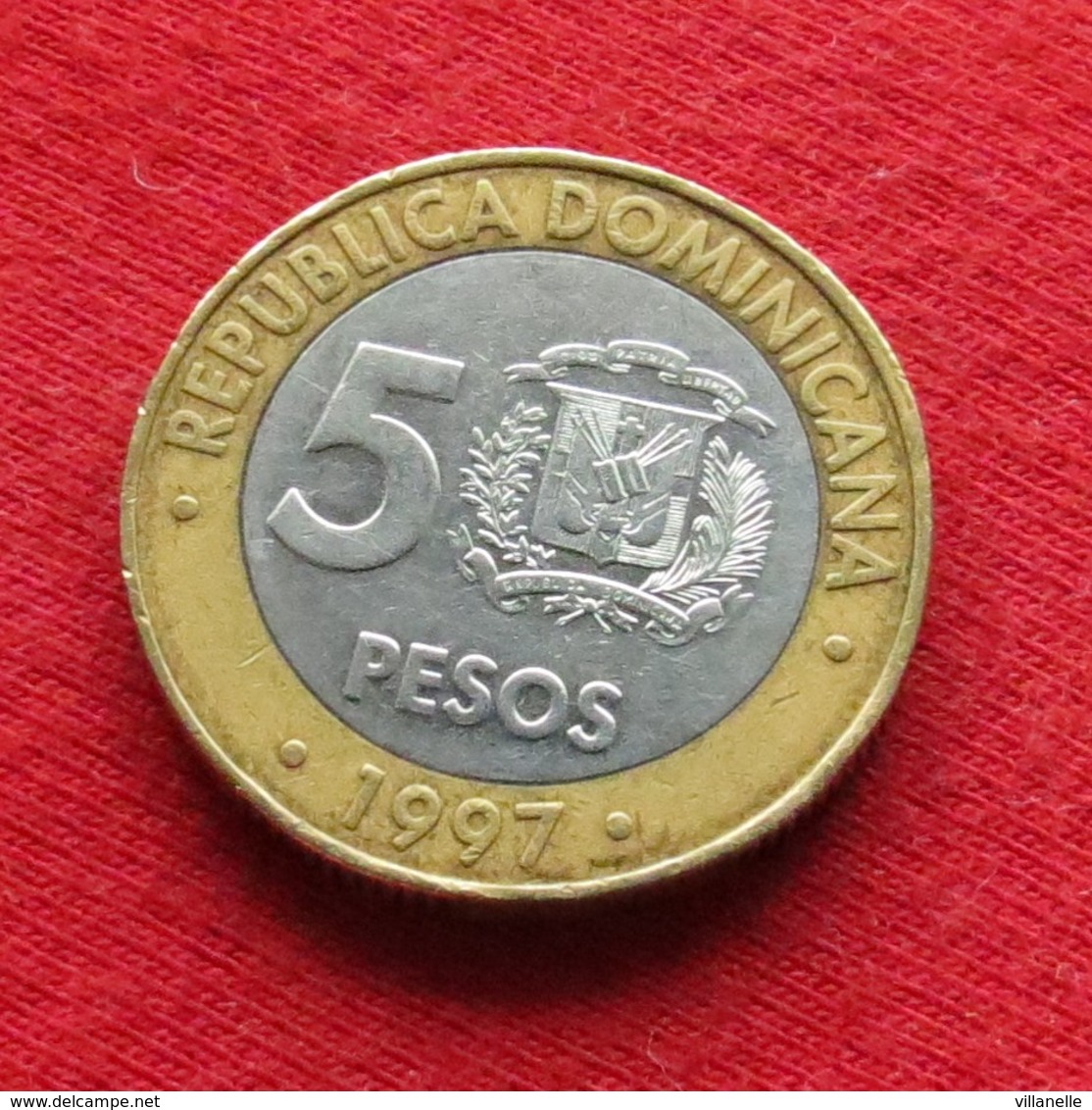 Dominicana 5 Pesos 1997 KM# 88  *V1 Dominican Republic - Dominikanische Rep.