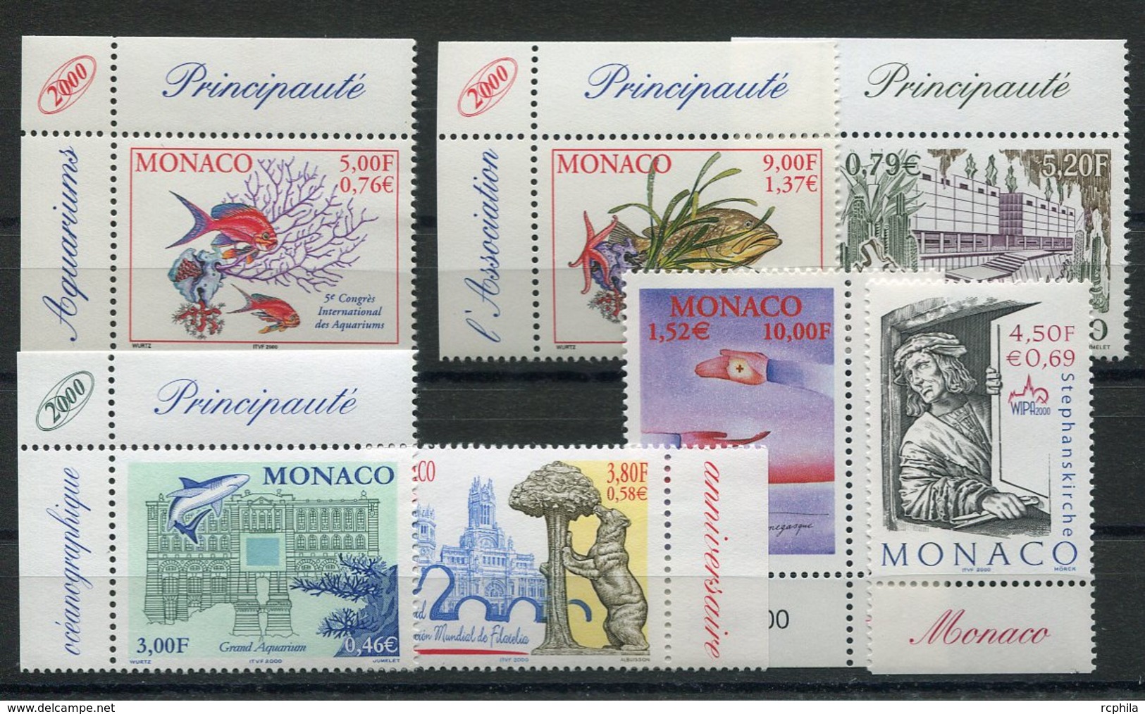 RC 15184 MONACO LOT FACIALE = 6,17€ NEUF ** MNH TB - Unused Stamps