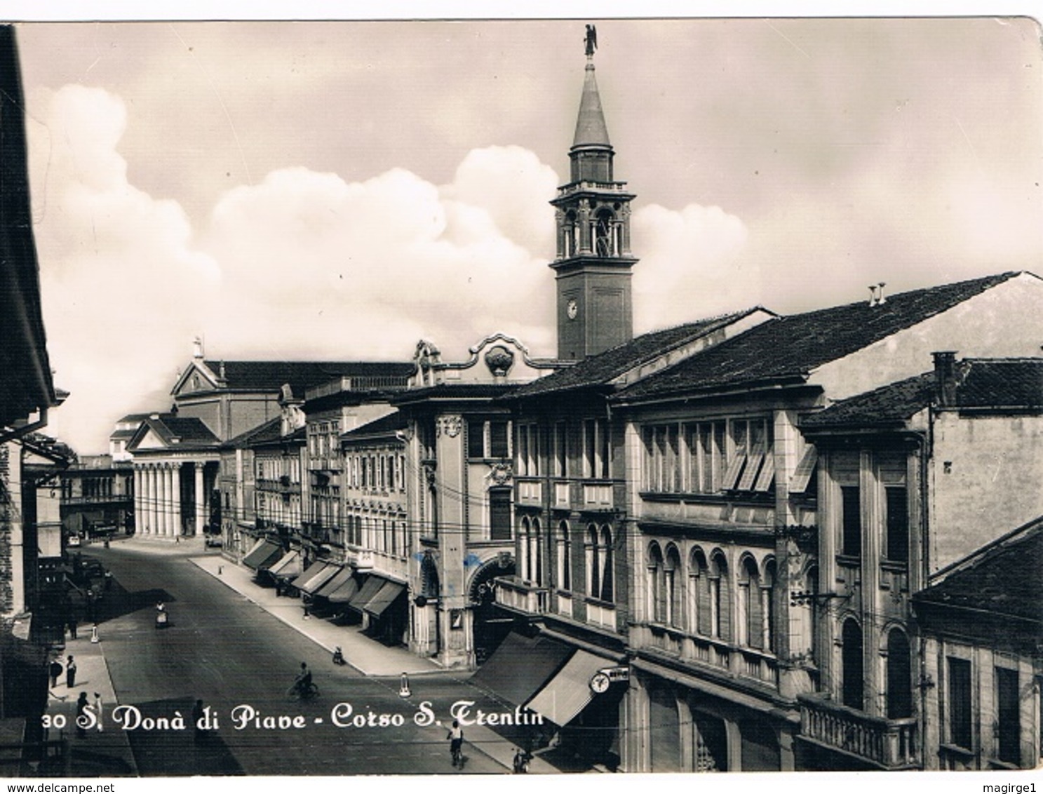 B3487 - San Donà Di Piave, Corso S. Trentin, Viaggiata 1959 - Altri & Non Classificati