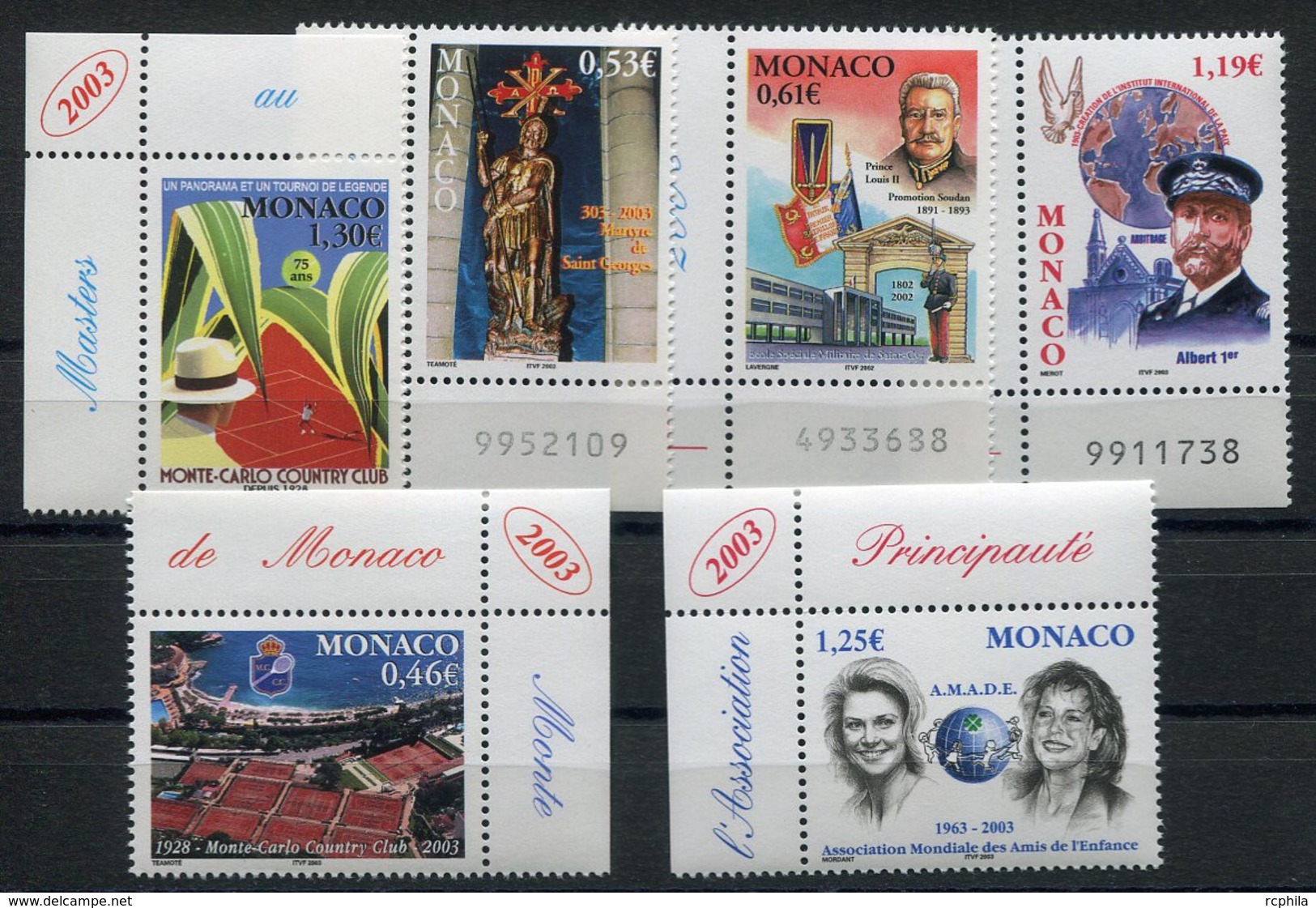 RC 15196 MONACO LOT FACIALE = 5,34€ NEUF ** MNH TB - Ungebraucht