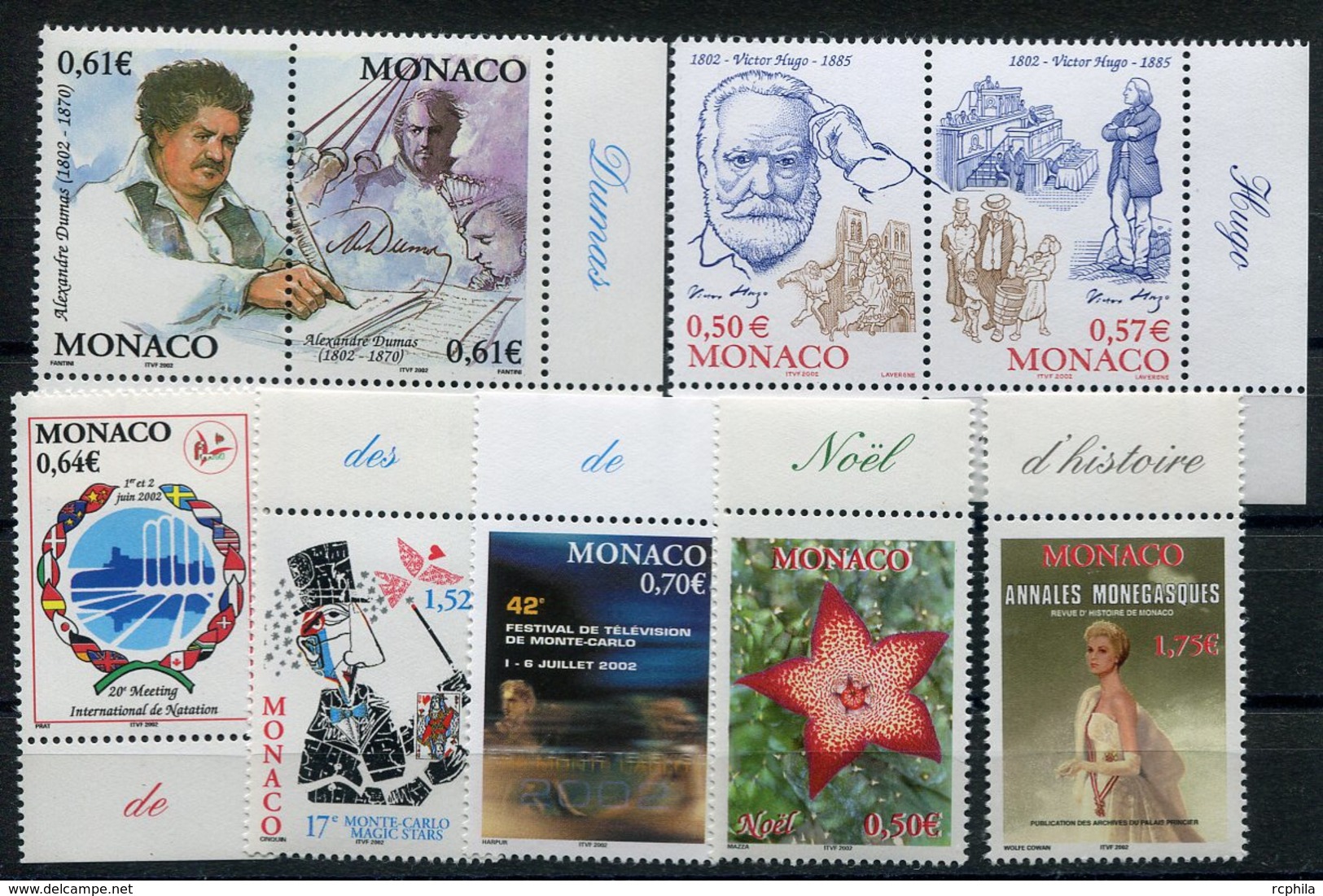 RC 15204 MONACO LOT FACIALE = 7,40€ NEUF ** MNH TB - Unused Stamps