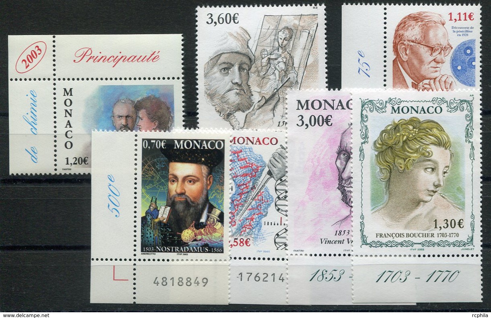 RC 15206 MONACO LOT FACIALE = 11,49€ NEUF ** MNH TB - Unused Stamps