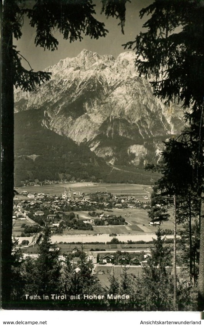 Telfs In Tirol Mit Hoher Munde  1955  (007963) - Telfs
