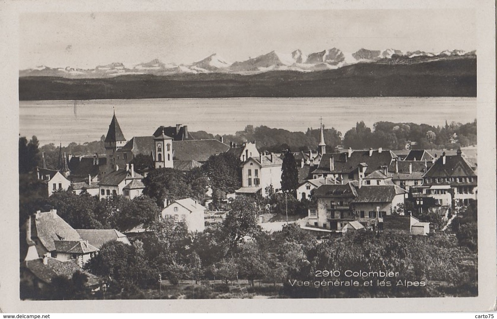 Suisse - Colombier - Vue Générale Ville - Postmarked 1932 - Colombier
