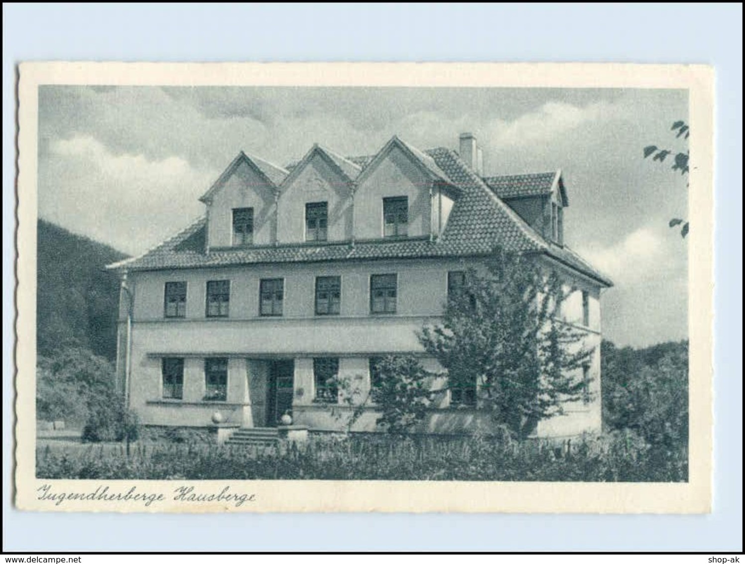 W1K22/ Jugendherberge Hausberge Porta Westfalica Bei Minden DJH AK 1951 - Altri & Non Classificati