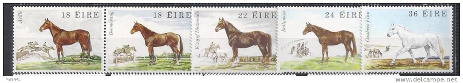 Irlande 1981 N°453/457 Neufs ** Chevaux - Unused Stamps