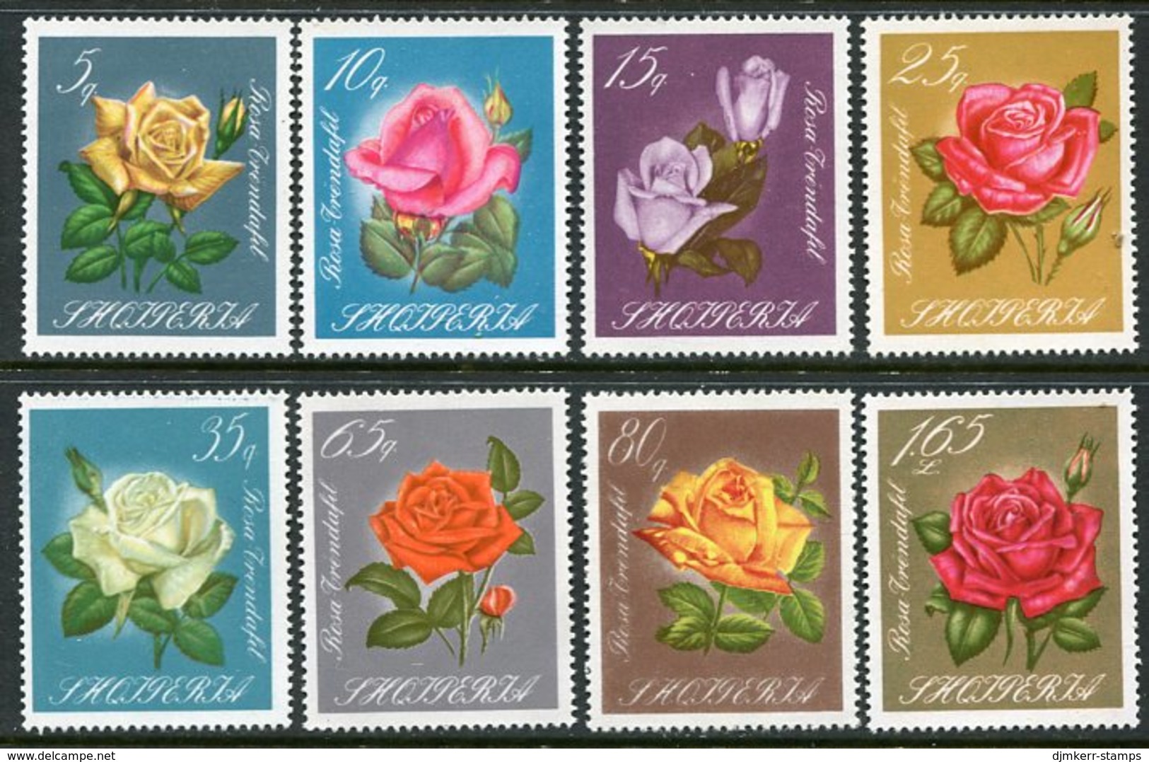 ALBANIA 1967 Roses MNH / **.  Michel 1153-60 - Albanien