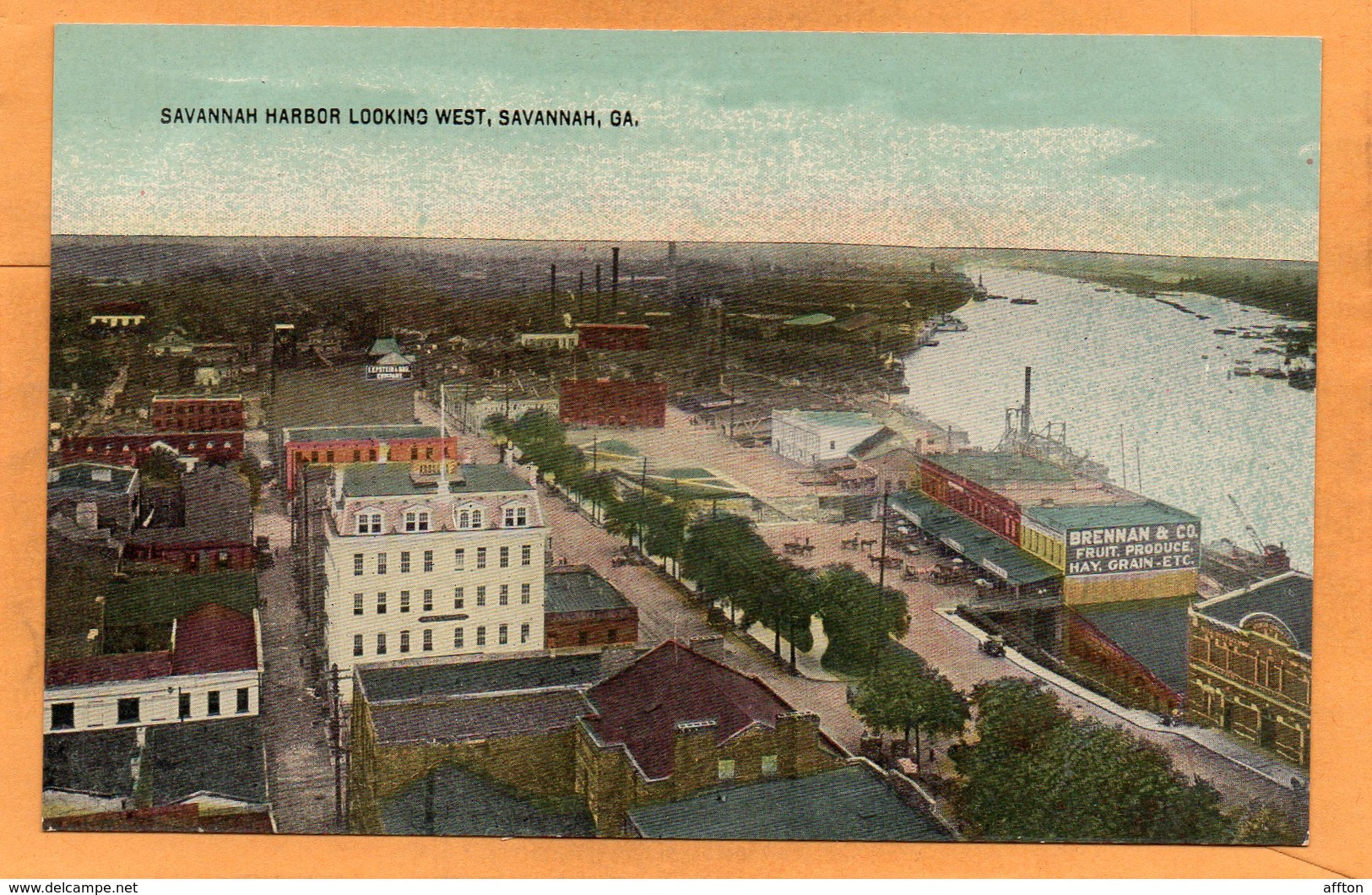 Savannah GA 1908 Postcard - Savannah
