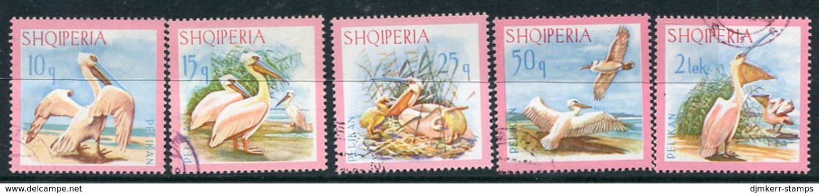 ALBANIA 1967 Pelicans Used  Michel 1138-42 - Albanien