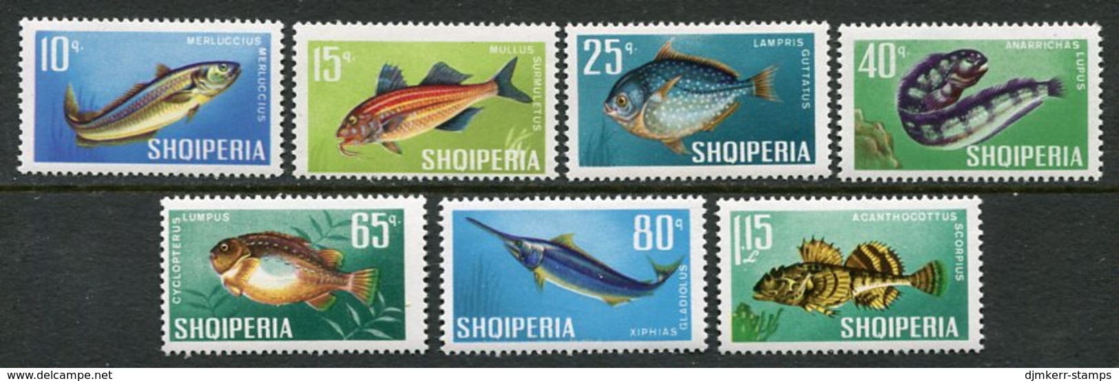 ALBANIA 1967 Fish MNH / **  Michel 1131-37 - Albanien