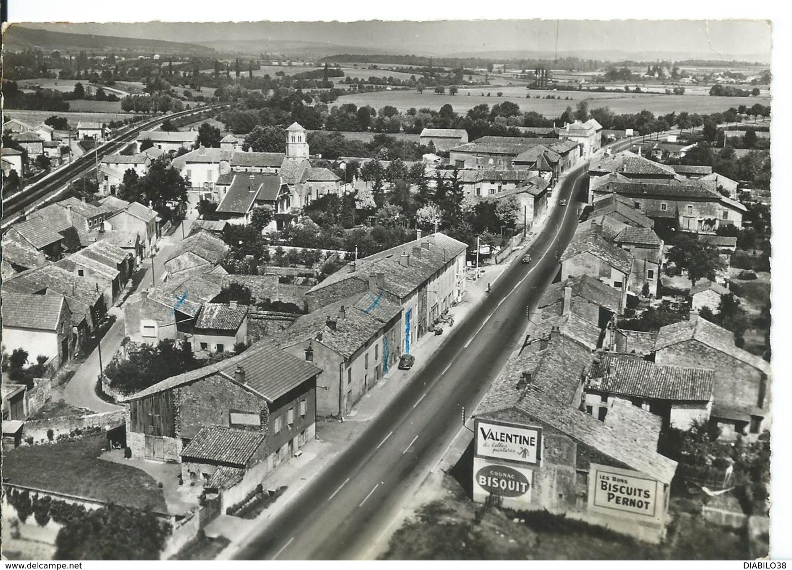 SAINT-ALBAIN  ( SAÔNE ET LOIRE ) R.N. 6 ET VUE PANORAMIQUE - Autres & Non Classés