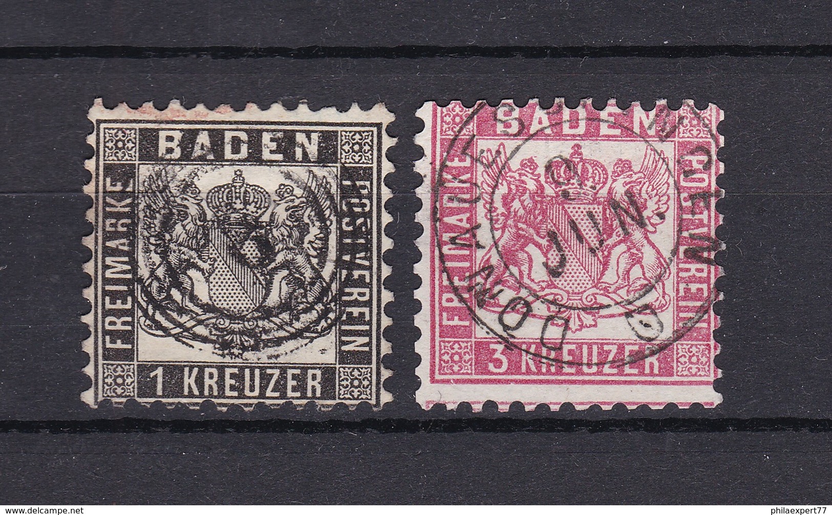 Baden - 1862/66 - Michel Nr. 17/18 - Gest. - 25 Euro - Other & Unclassified