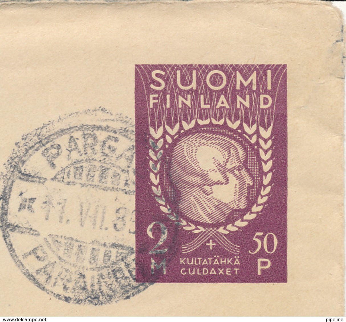 Finland Postal Stationery Pargas 11-7-1938 Sent To Jakobstad Scoutläger With A Letter Inside (a Repaired Tear At The Rig - Entiers Postaux