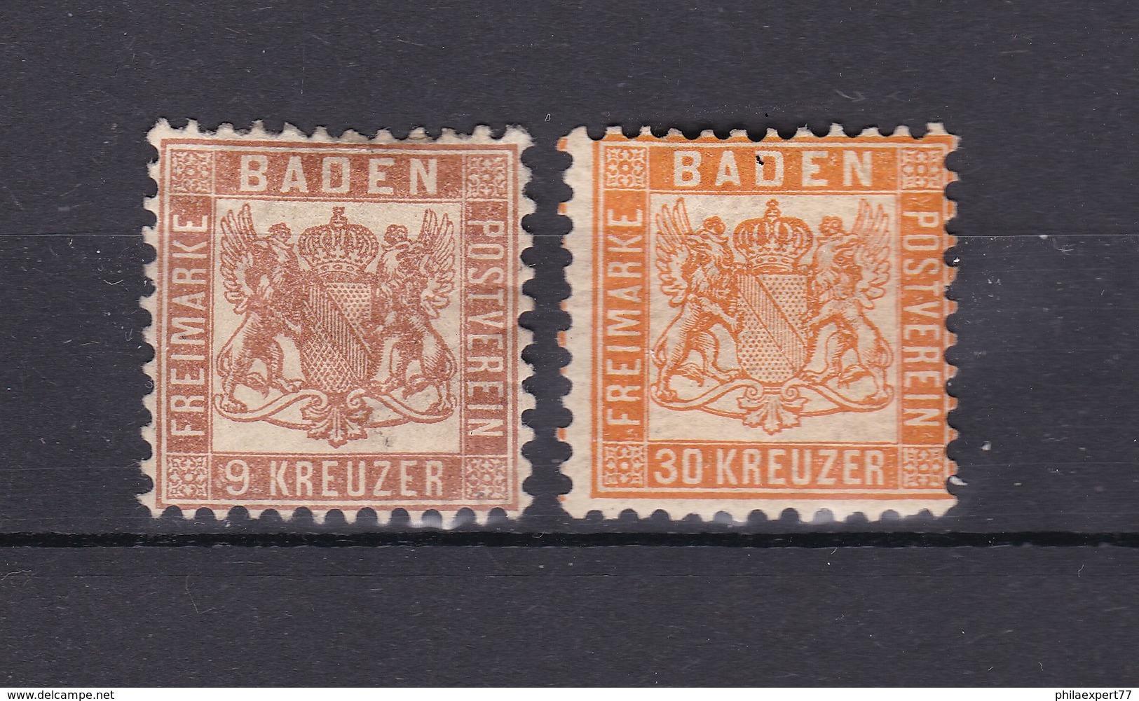 Baden - 1862/66 - Michel Nr. 20+22 - Ungebr. - 23 Euro - Autres & Non Classés