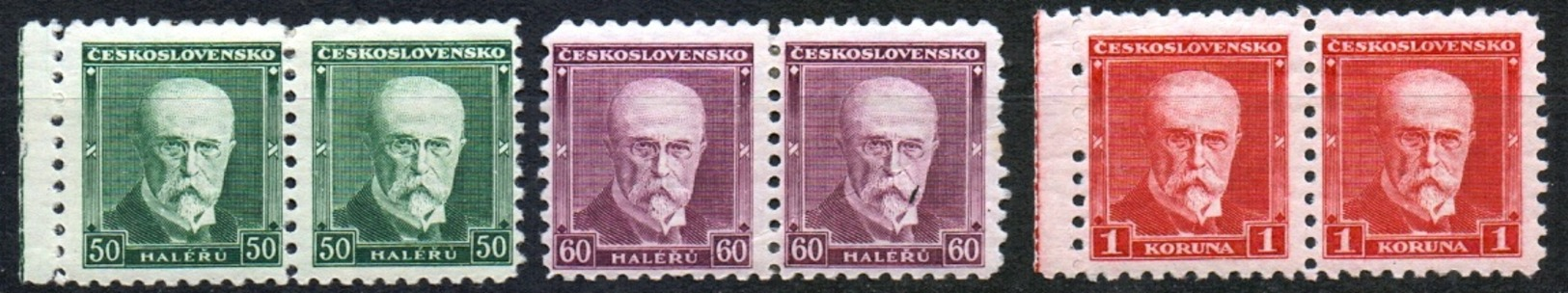 1930 Czechoslovakia Mi 295-297 MLH - Unused Stamps