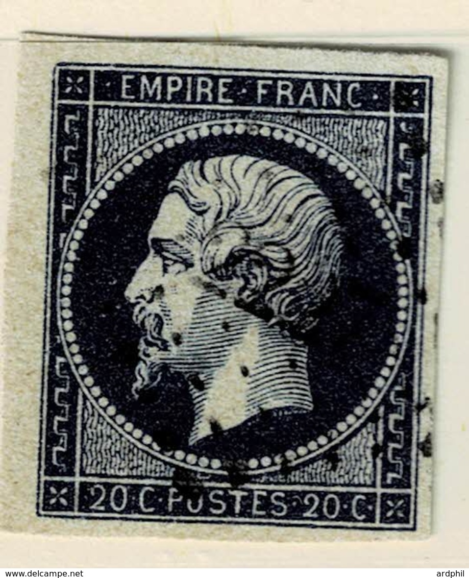 A1D- N°14A Bleu Noir Signé Calves. Timbre Sans Défaut. Rarement Signé !!! - 1853-1860 Napoléon III