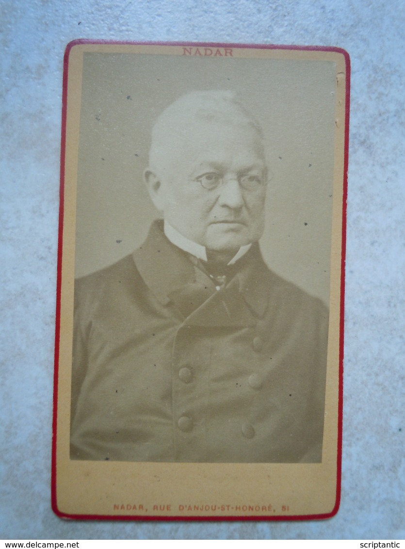 Photographie XIX°s NADAR Format Carte De Visite ADOLPHE THIERS - Oud (voor 1900)