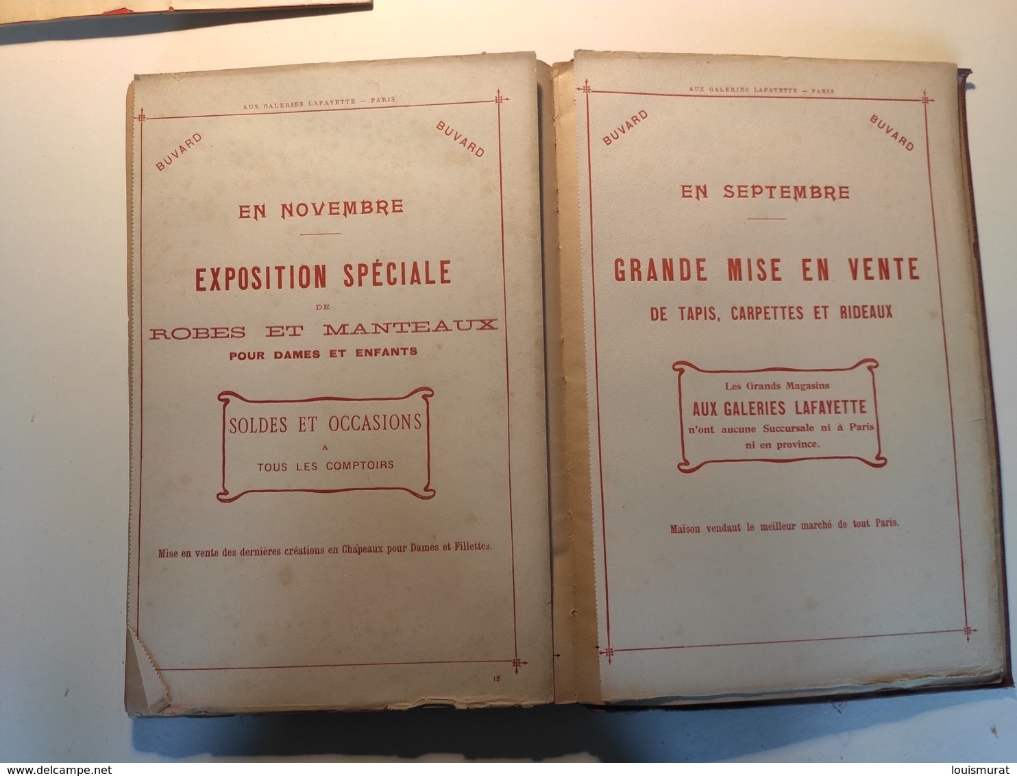 Agenda Buvard Des Galeries Lafayettes - 1904 - Nombreuses Illustrations Et Publicités - Non Annoté - Big : 1901-20