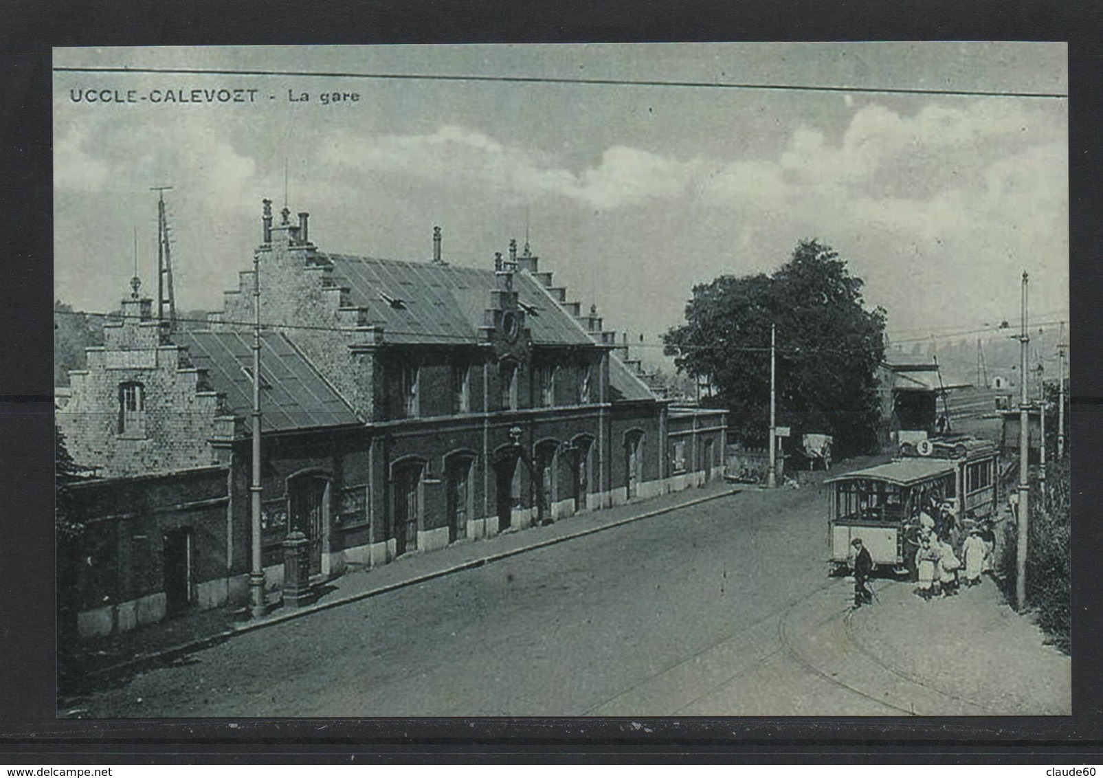 REPRODUUCTION UKKEL UCCLE CALEVOET GARE STATIE TRAM - Uccle - Ukkel